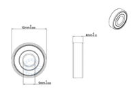 Dimensioni con cuscinetto a sfera della scanalatura profonda di MR105ZZ automobilistico di acciaio inossidabile di 5 x 10 x 4 millimetri