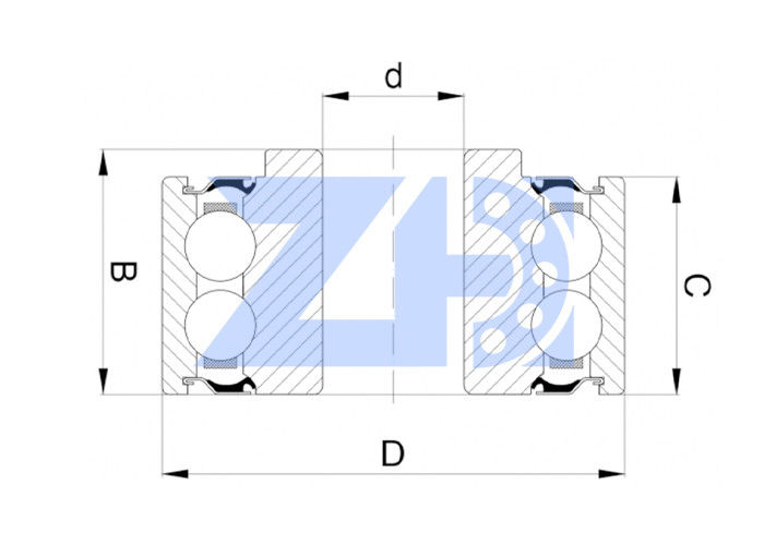 Cuscinetto per escavatore 205NTT-625 Cuscinetto per escavatore dimensioni 52x27.6x15.9