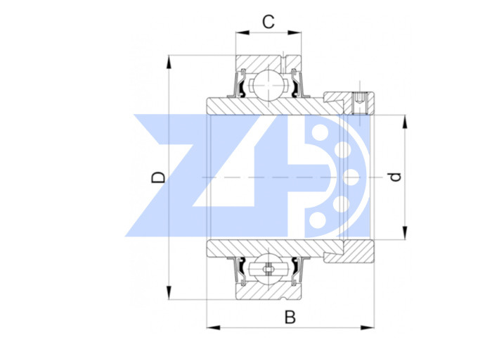 Inserire il cuscinetto a sfere CHC 205-16 Cuscinetto a sfere a cuscino CHC 20516 Inserire il cuscinetto a sfere