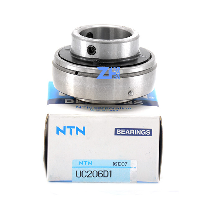 Cuscinetto del sedile della palla UC206, foro cilindrico, vite di fissaggio locking30mm x piccolo attrito di 38.1mm x di 62mm, limite ad alta velocità