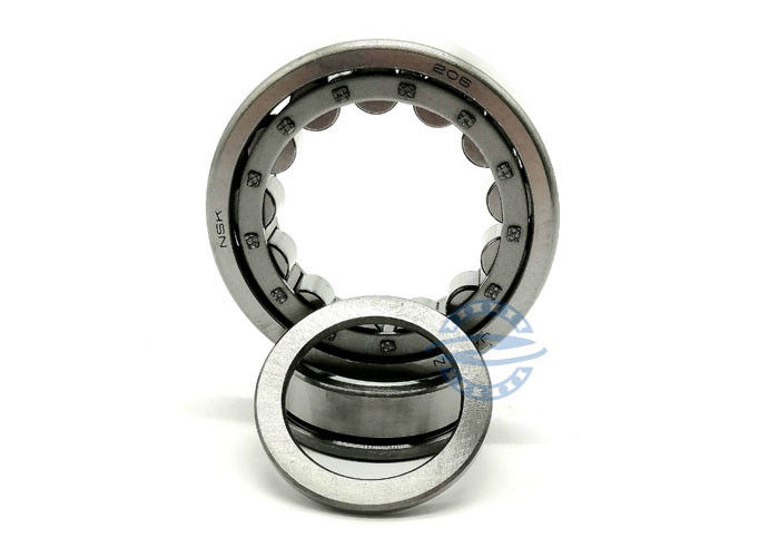 P6 cuscinetto a rulli cilindrico NU NJ 206 GCR15 con la dimensione d'ottone 30*62*16mm della gabbia di doppia fila